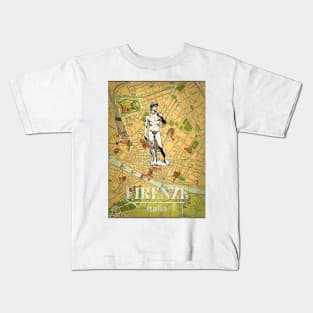 Florence, Italy, travel poster Kids T-Shirt